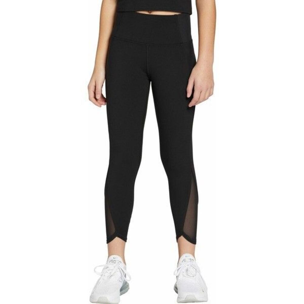 C76 - DICK'S Sporting Goods Girls' Momentum Mesh Leggings, XS - Pure Black